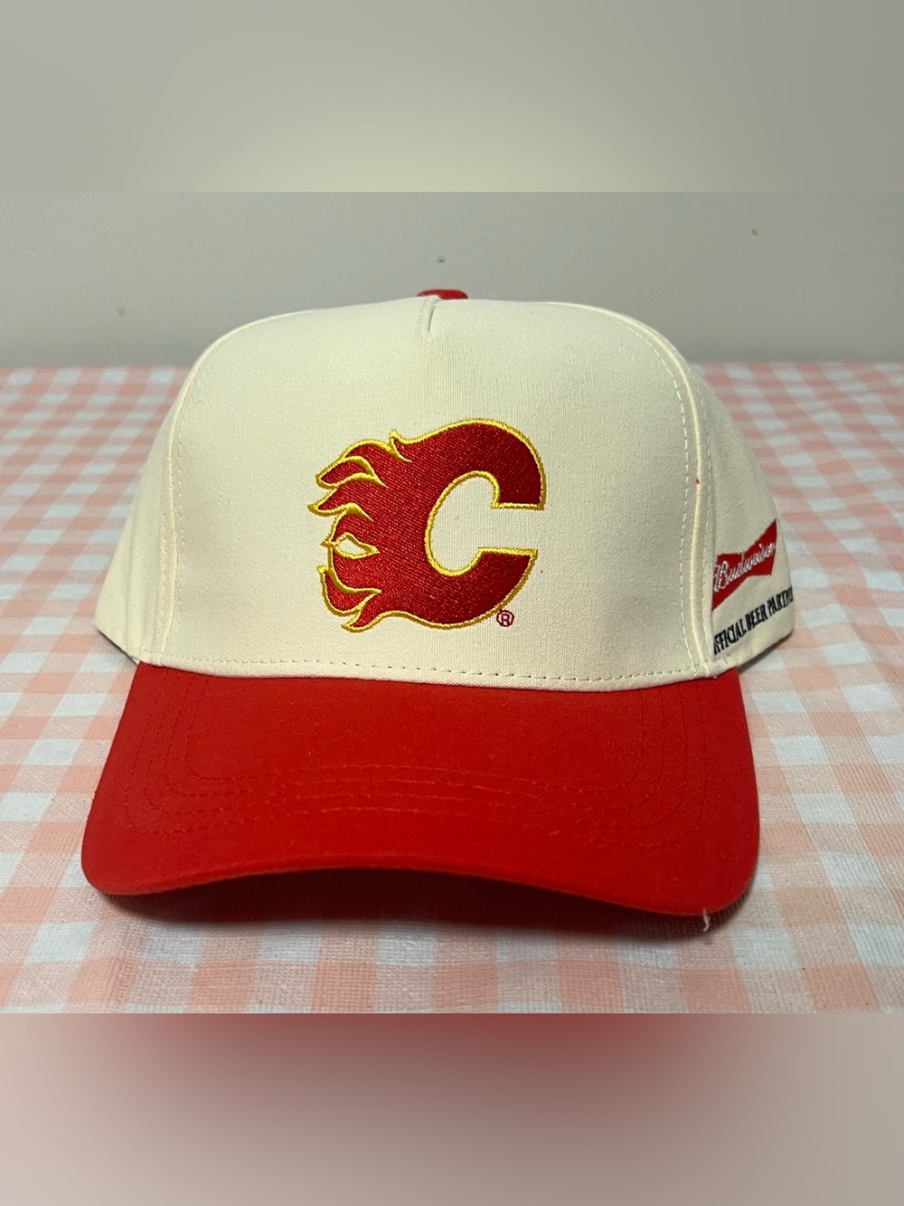 Budweiser Calgary Flames NHL Snapback Hat